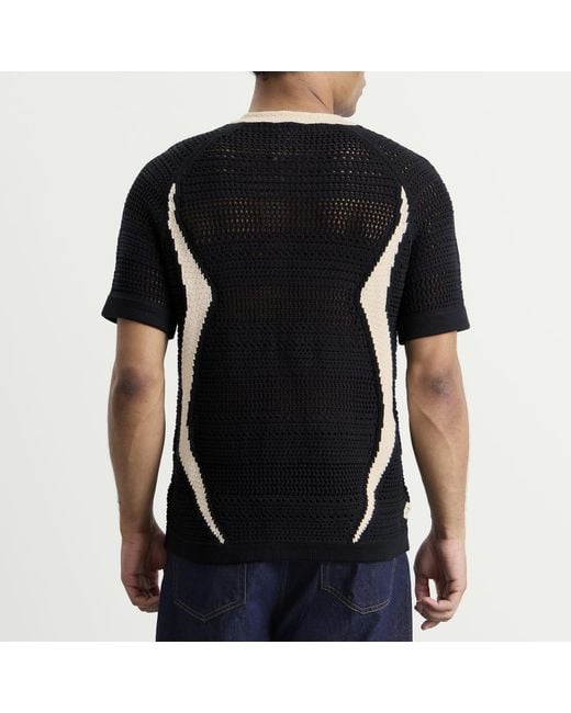 Adidas Black Clot Knit Jersey By Edison Chen for men