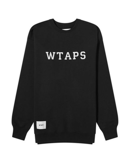 (w)taps Black 03 Crew Neck Sweatshirt for men