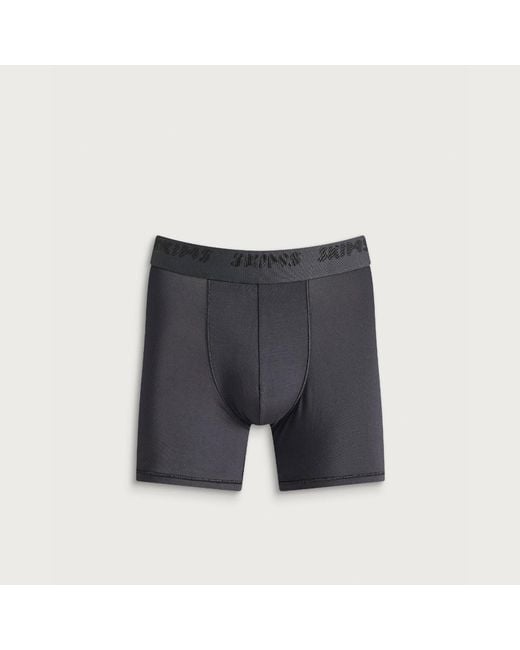 Skims Blue Cotton Boxer Brief 3" for men