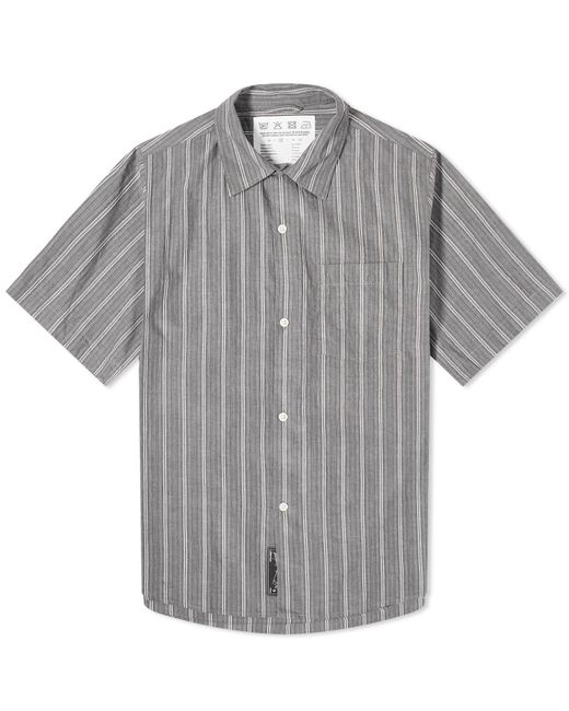 mfpen Gray Short Sleeve Input Shirt for men