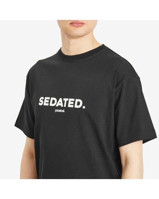 Postalco Black Sedated T-Shirt for men