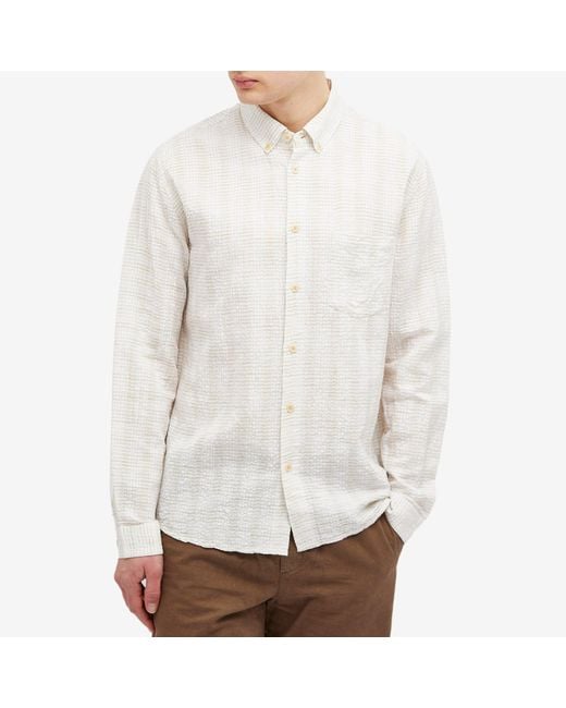 Folk White Relaxed Fit Shirt for men