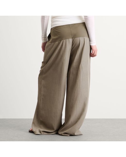 St. Agni Gray Relaxed Splice Pants