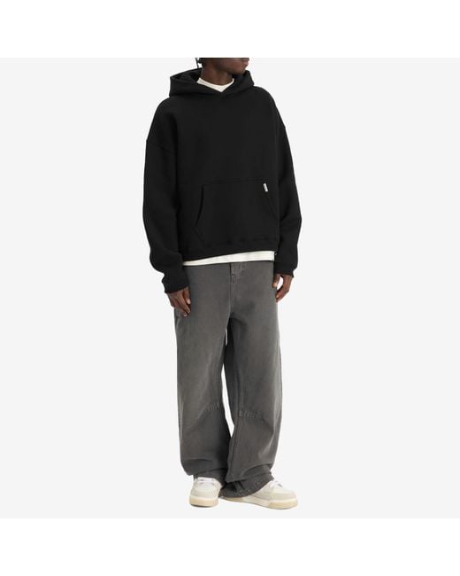 Represent Black Initial Boxy Hoodie for men