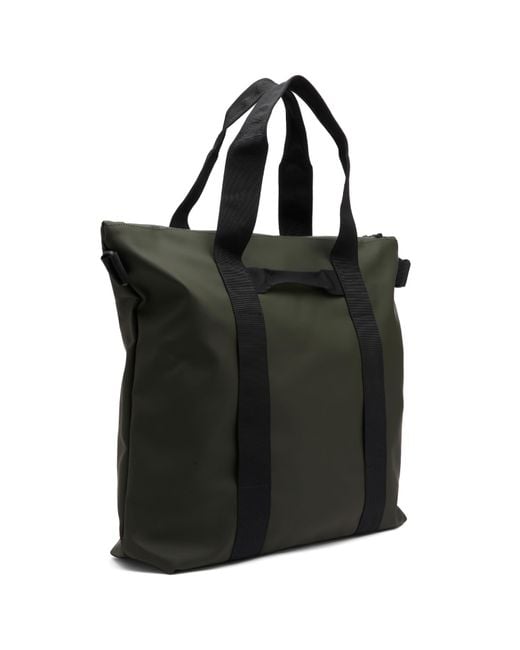 Rains Black Tote Bag for men