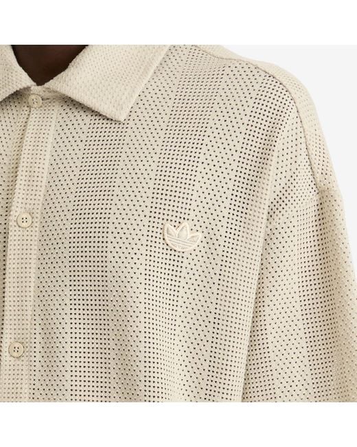 adidas◆Summer Knit◆Shooting◆Long-Sleeve◆Top[送料込] adidas Summer Knit Shooting Long-Sleeve Top in Natural for