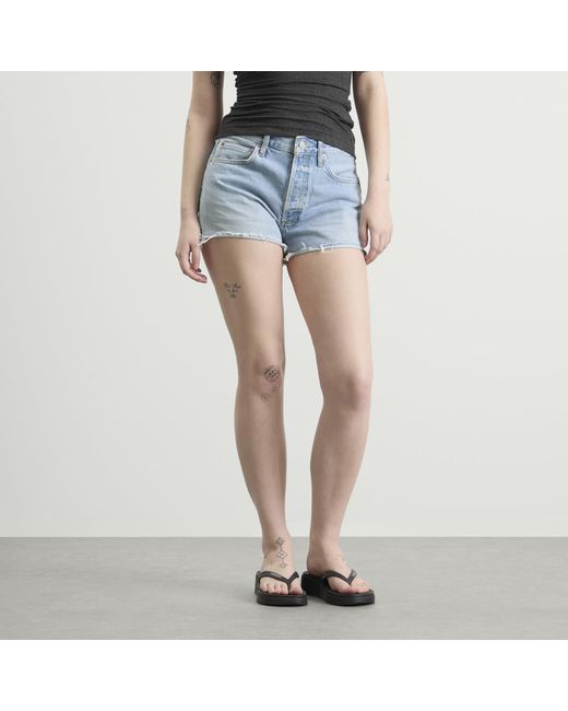 Agolde Blue Parker Short