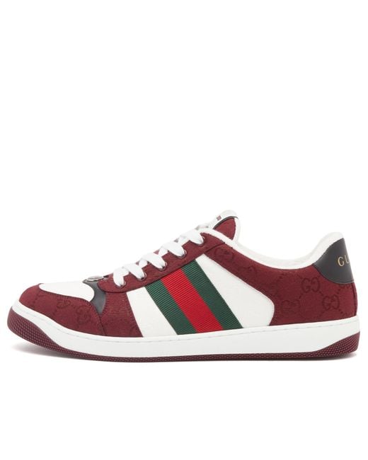Gucci Red Screener Sneaker for men