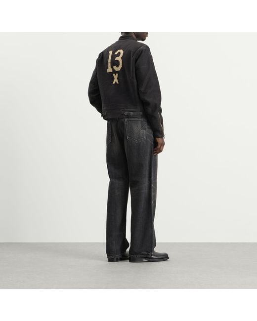 RRL Black Moto Jacket for men