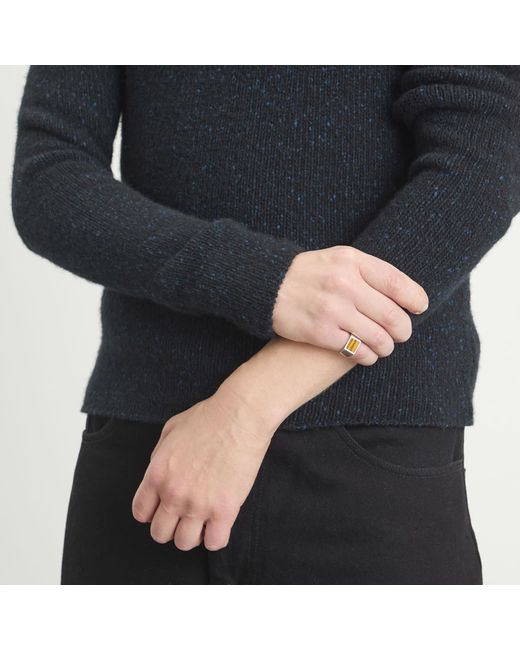 Serge Denimes White Dusk Ring for men