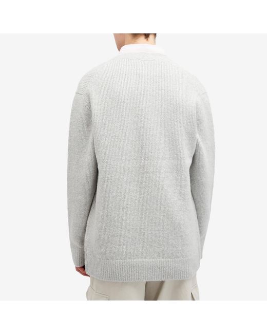 Acne Gray Korval New Biomix Cardigan for men