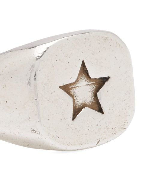 Twojeys White Star Signet Ring