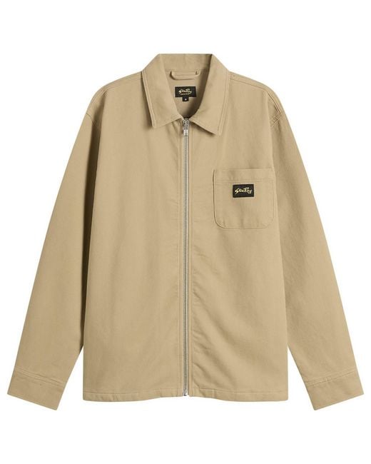 Stan Ray Natural Cord Zip Shirt for men