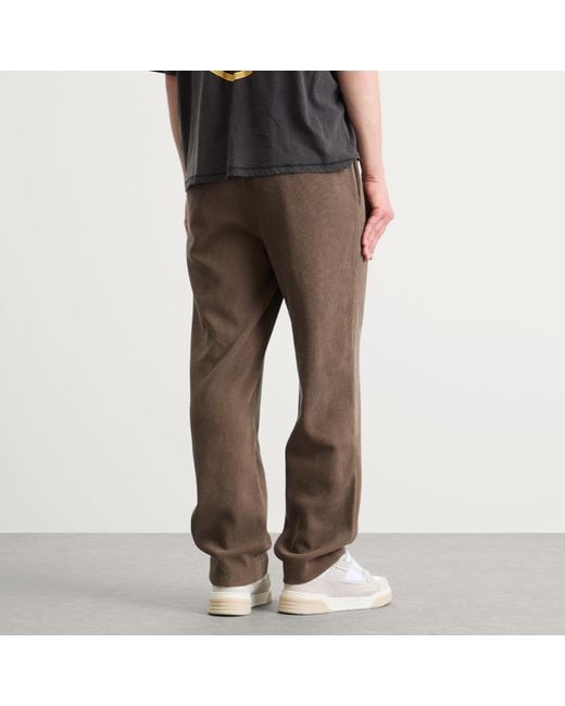 Represent Brown Ribbed Hybrid Pant for men