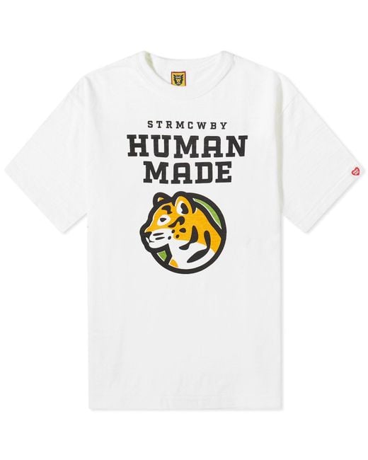 Human Made White Tiger T-Shirt for men
