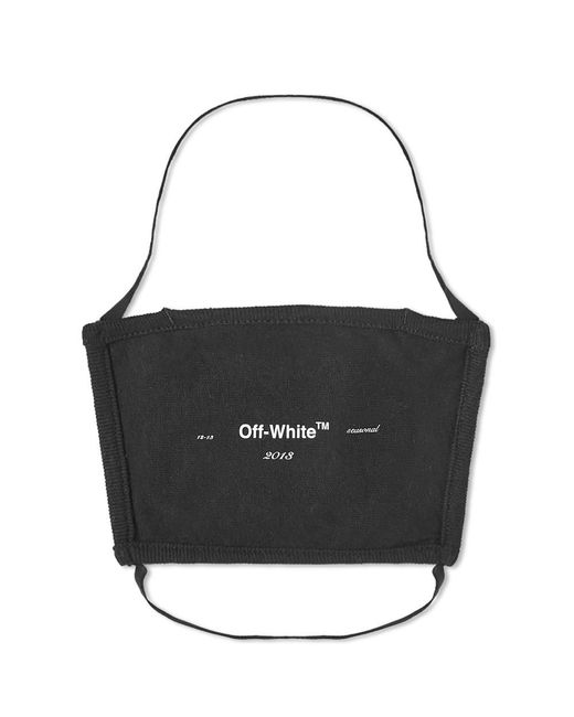 Off-White c/o Virgil Abloh Helvetica Logo Mask in Black for Men | Lyst UK