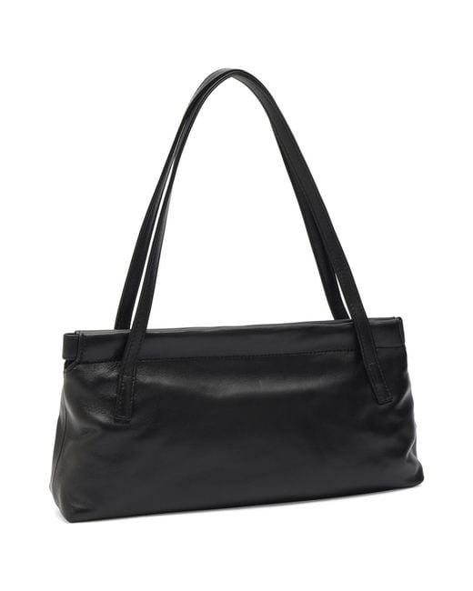 Justine Clenquet Black Flor Chain Charm Bag