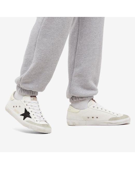 Golden Goose Deluxe Brand White Super-Star Nylon Sneakers for men