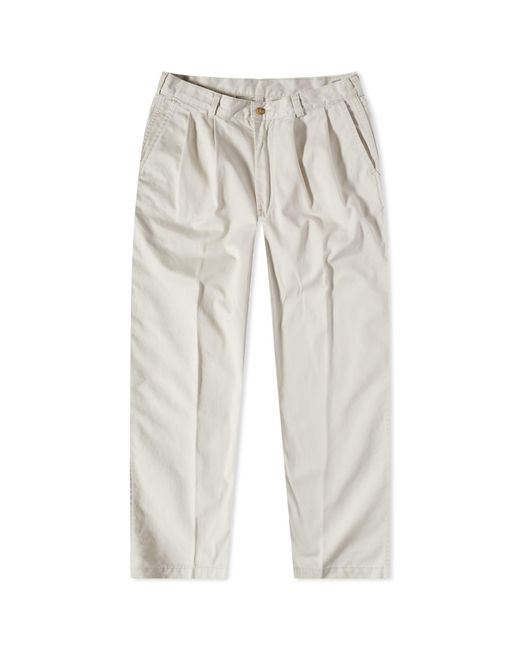Orslow Gray Two Tuck Wide Pant for men