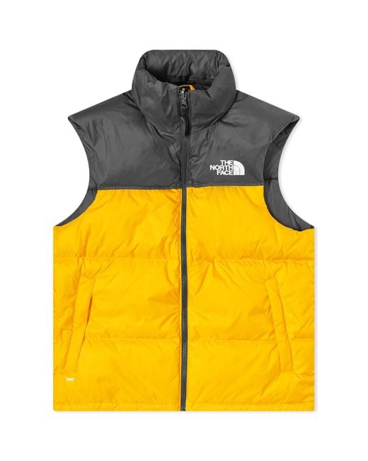 The North Face Yellow 1996 Retro Nuptse Vest for men
