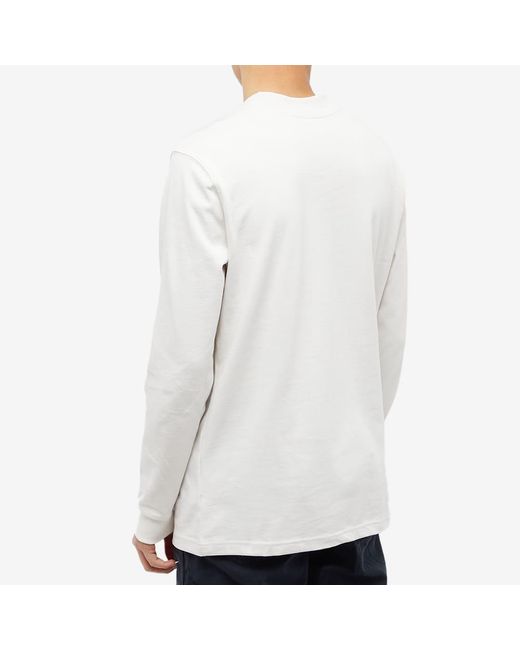Nike White Life Mock Neck Shirt for men