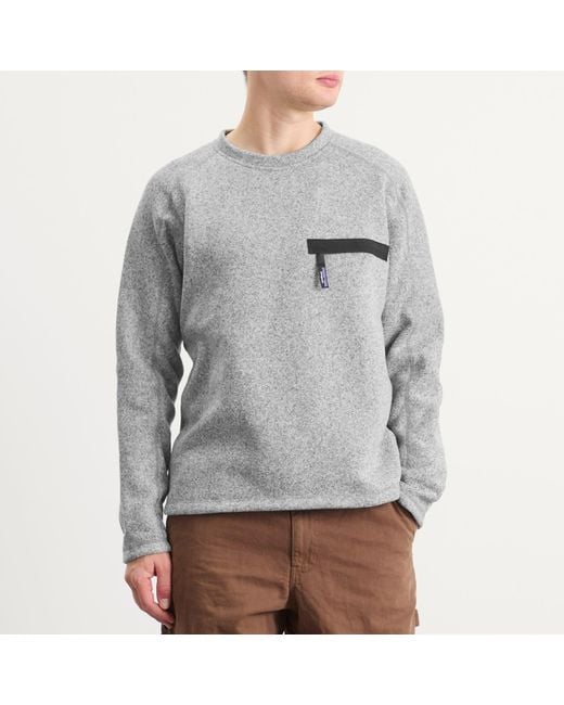 Patagonia Gray Better Sweater Crewneck Sweatshirt for men
