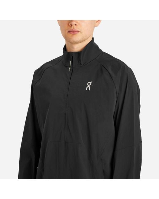 On Shoes Black All-Day 1/2 Zip Jacket for men