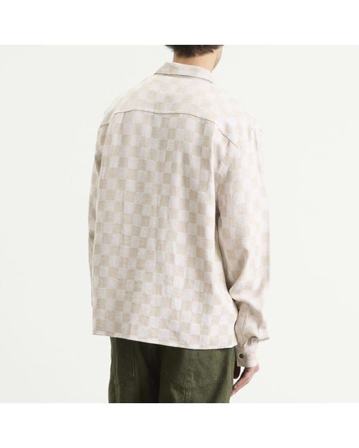 Heresy Natural Trellis Revere Shirt for men