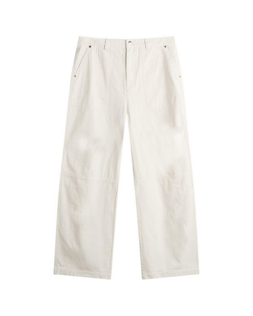 About Blank White Carpenter Pants for men