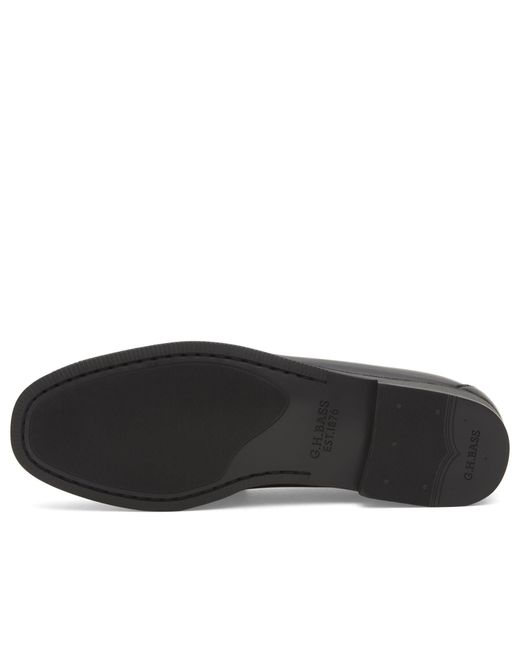G.H.BASS Black Easy Weejun Larson Flag Loafer for men
