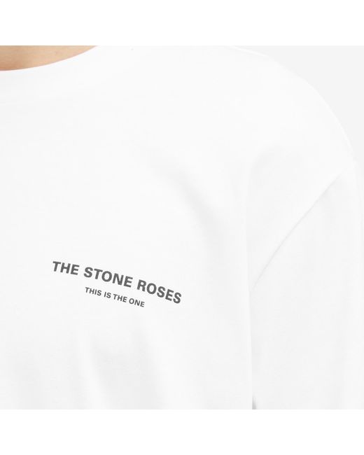 Adidas White X Mufc X The Stone Roses Long Sleeve T-Shirt for men