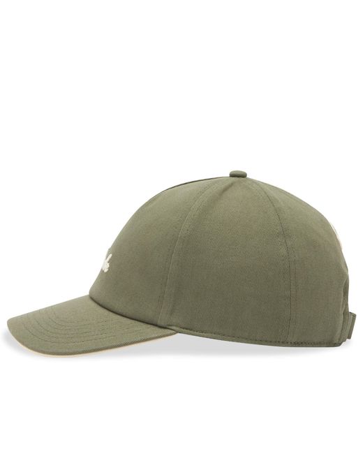 Moncler Green Cotton Archive Cap for men
