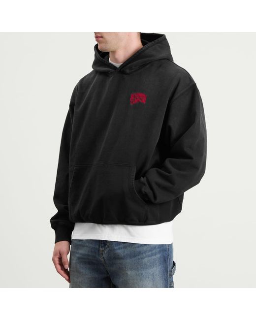 BBCICECREAM Black Small Arch Logo Oversized Hoodie for men