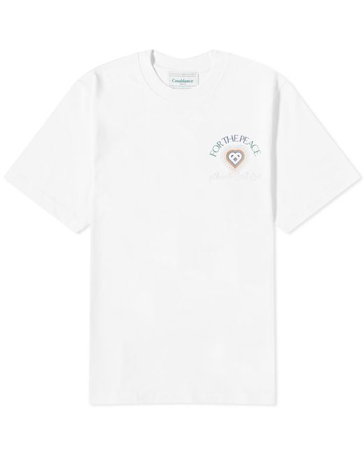 Casablancabrand White For The Peace T-Shirt for men