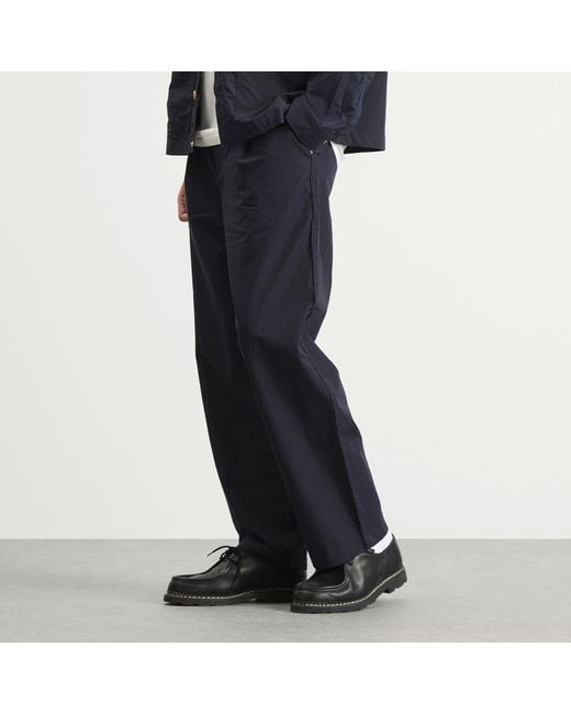Folk Blue Wide Fit Trouser for men