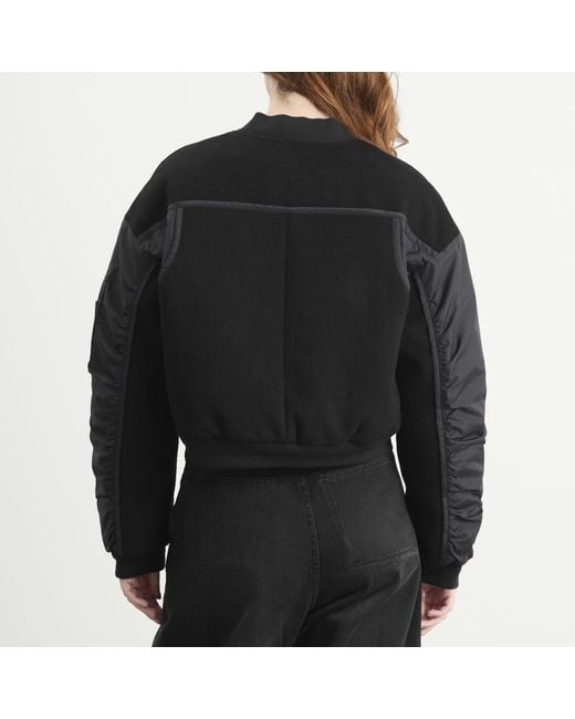 Stel Black Down Filled Bomber Jacket
