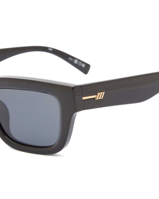 Le Specs Gray Le Castle Sunglasses