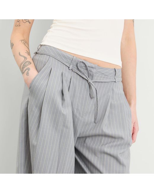 Deiji Studios Gray Tri Pleat Pants