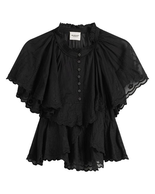 Isabel Marant Black Étoile Lorna Blouse