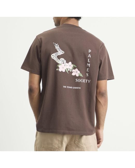 Palmes Brown Ramus Pocket T-Shirt for men