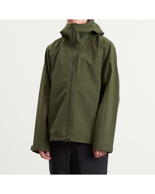 Haglöfs Green Front Proof Ii Waterproof Jacket for men