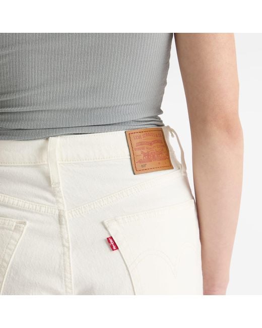 Levi's White Levis 501 Original Shorts