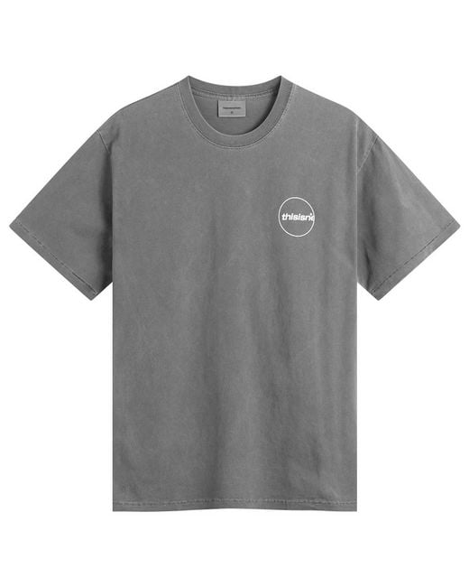 Thisisneverthat Gray C-Logo T-Shirt for men