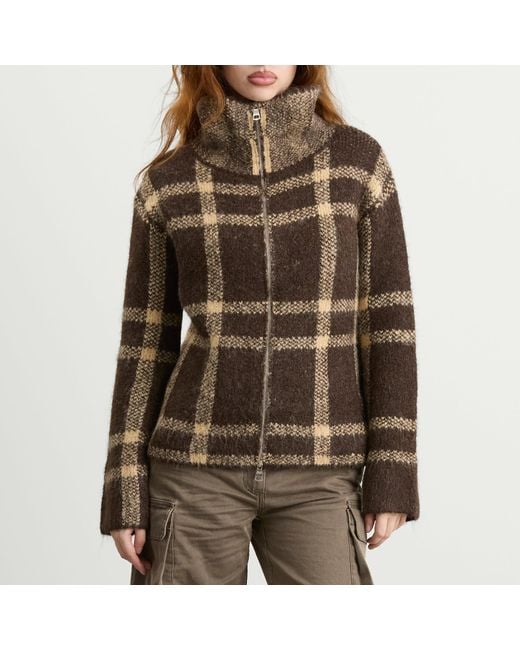 4th & Reckless Brown Samira Knitted Jacket
