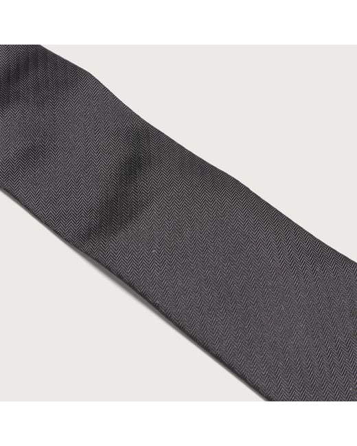 mfpen Black Banquet Herringbone Tie for men