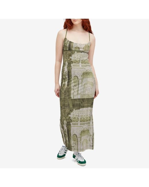 Miaou Green Thais Midi Dress
