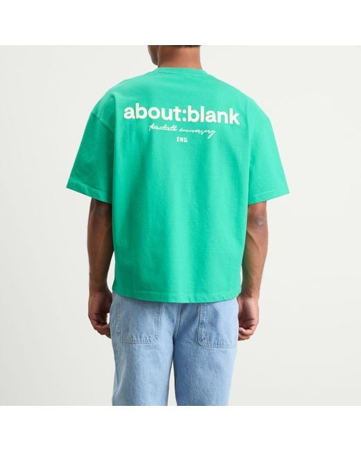 About Blank Green 20Th Anniversary Box T-Shirt for men