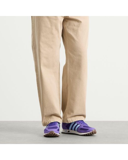 Adidas Purple La Trainer Og Sneaker for men