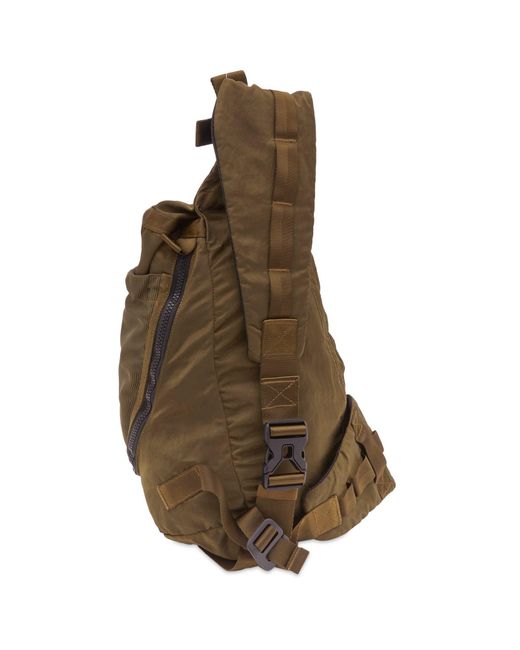 C P Company Brown Nylon B Crossbody Bag for men