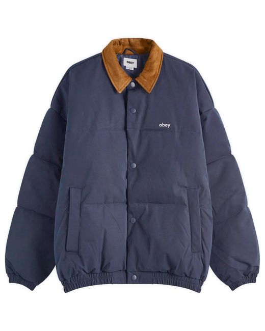 Obey Blue Whispers Padded Jacket for men